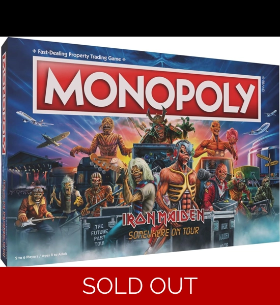 Iron Maiden - Somewhere On Tour Monopoly Board Game